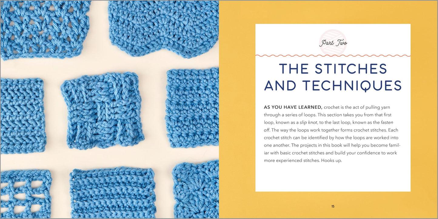 Crochet for Beginners: A Stitch Dictionary with Step-by-Step Illustrations and 10 Easy Projects