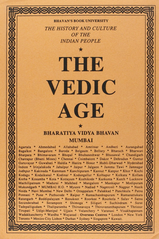 History & Culture of Indian People The Vedic Age Vol. I book cover