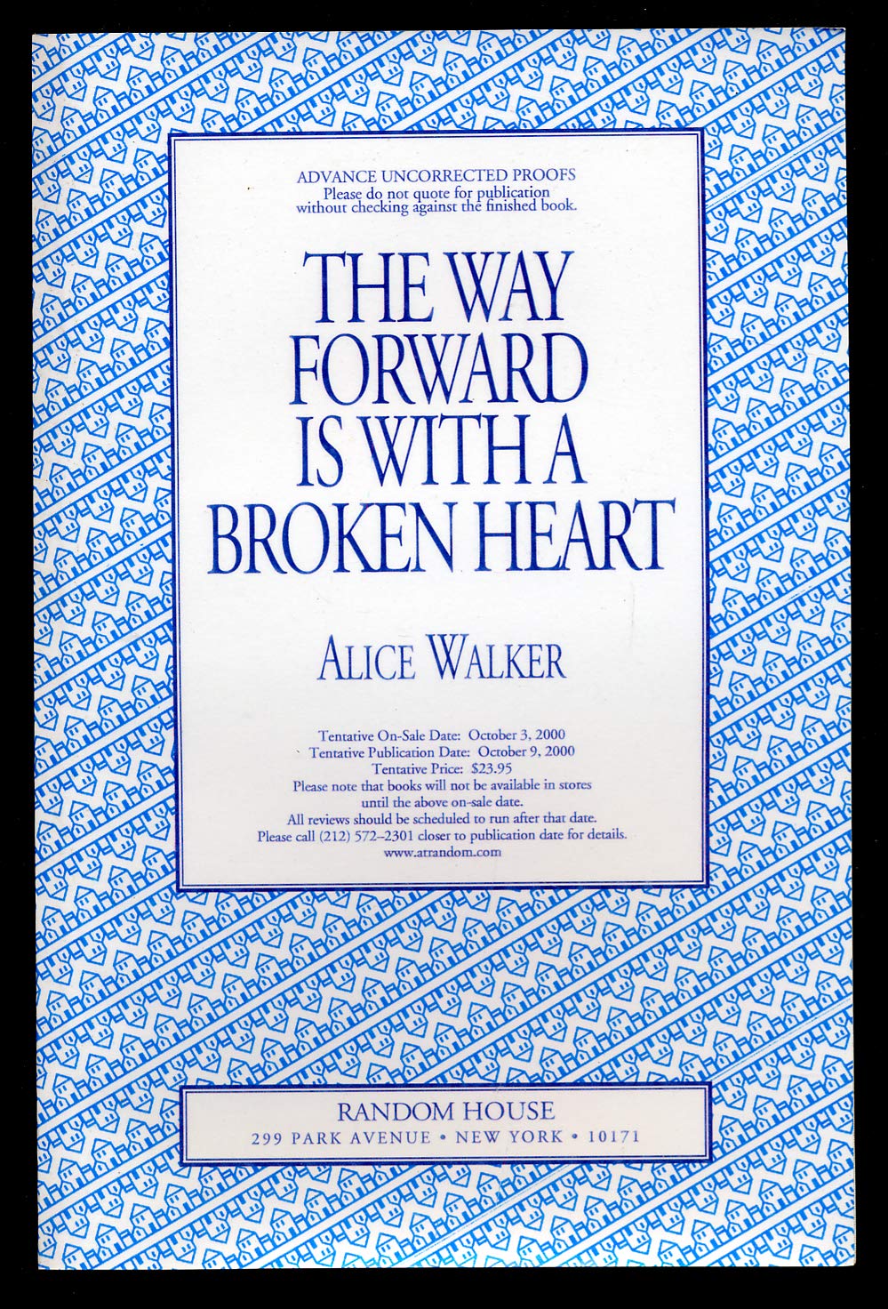 THE WAY FORWARD IS WITH A book cover