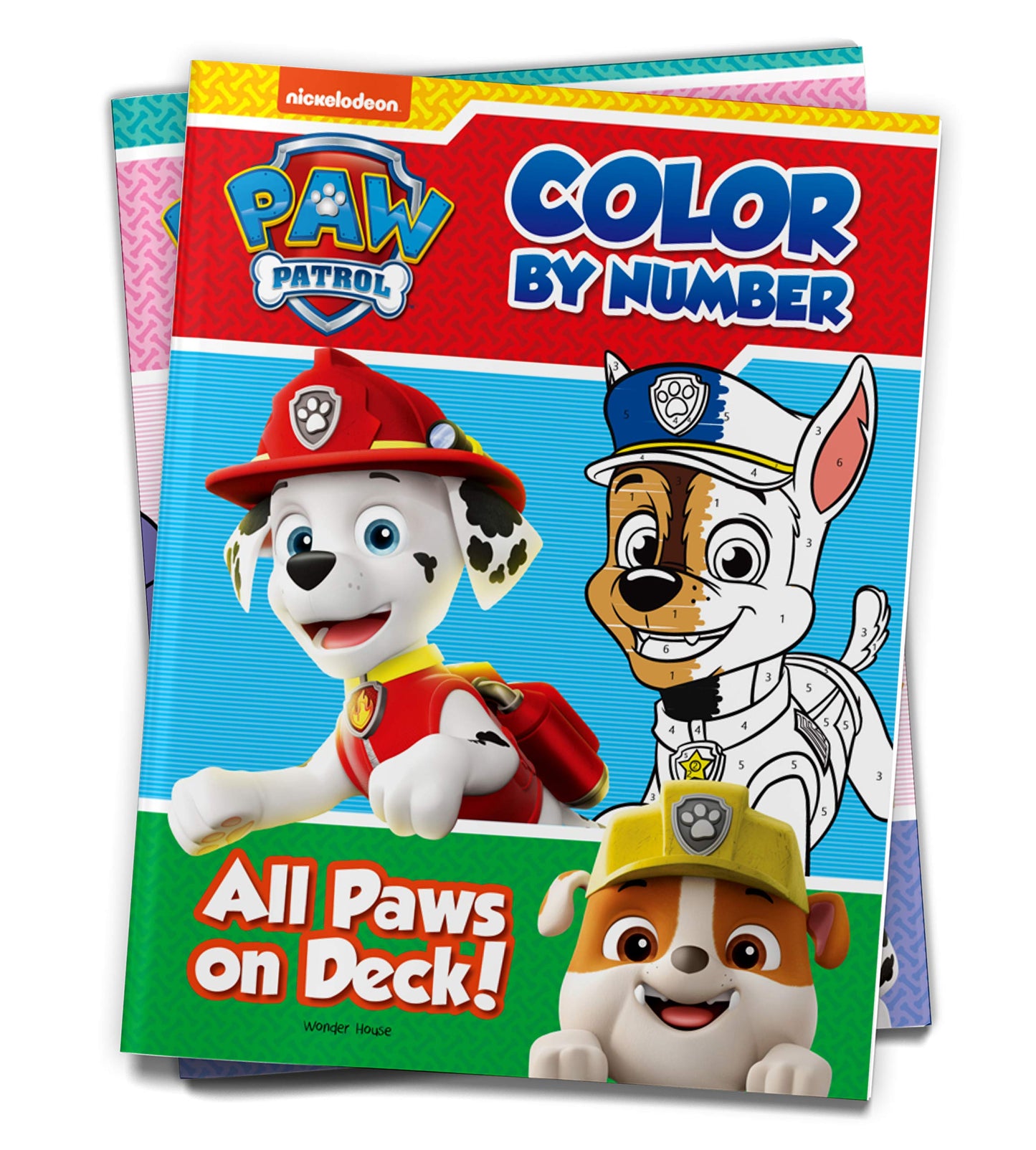 All Paws on Deck: Paw Patrol, Color By Number Activity Book book cover