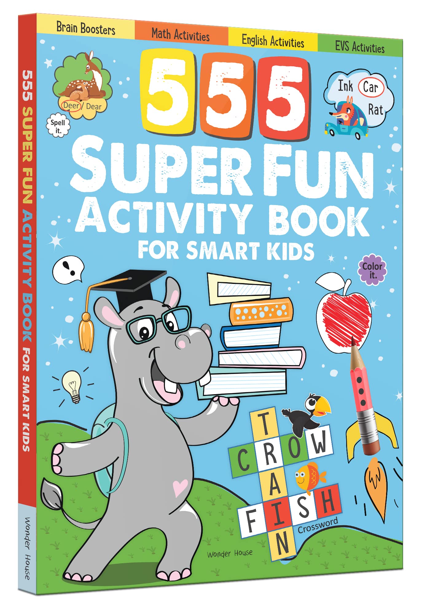 555 SUPER FUN Activity Book for Smart Kids book cover