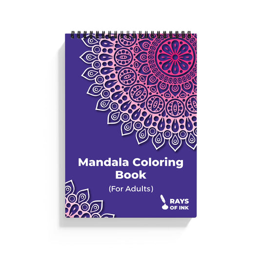 Rays Of Ink Mandala Coloring Book For Adults