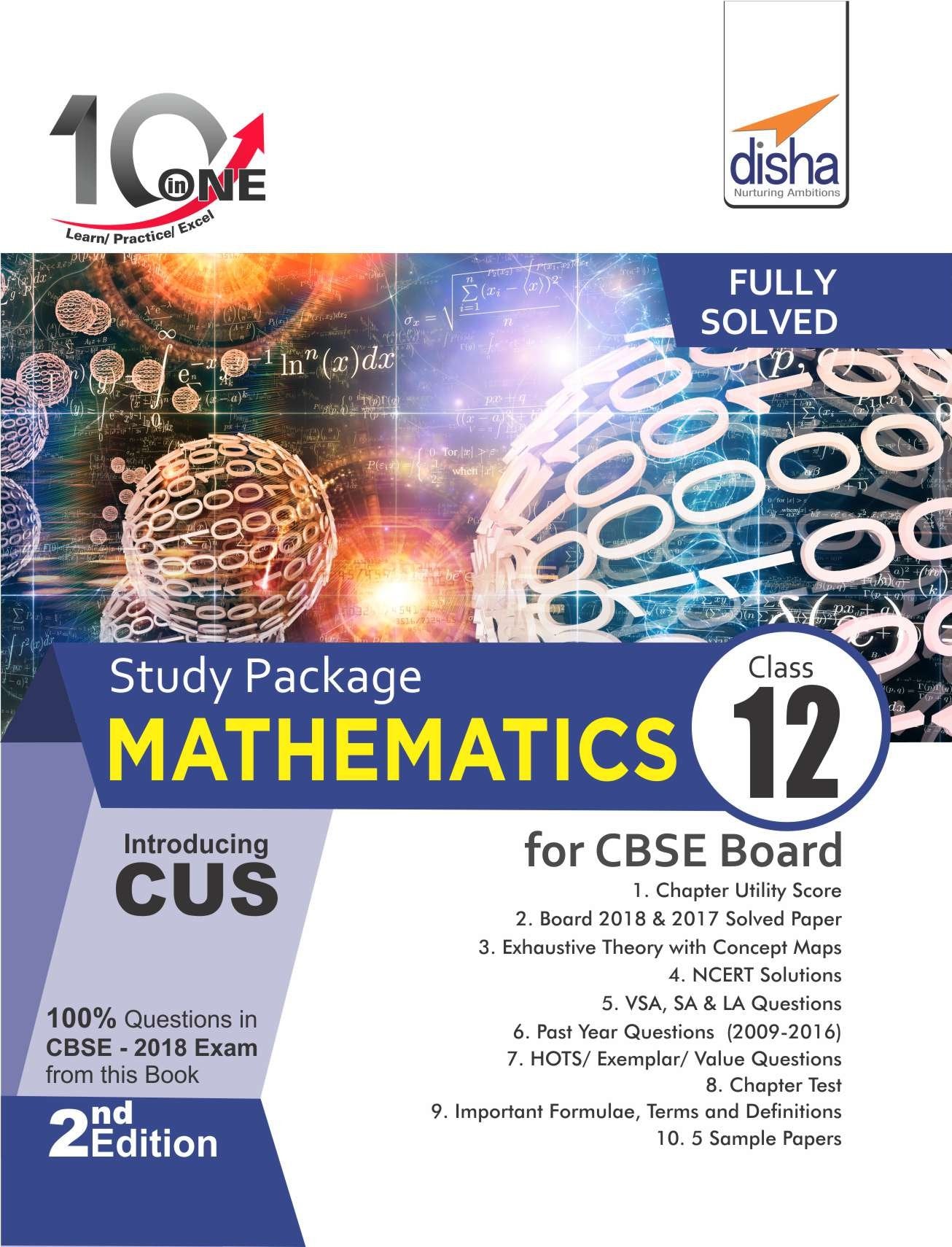 10 in One Study Package for CBSE Mathematics Class 12 with 5 Model Papers 2nd Edition book cover