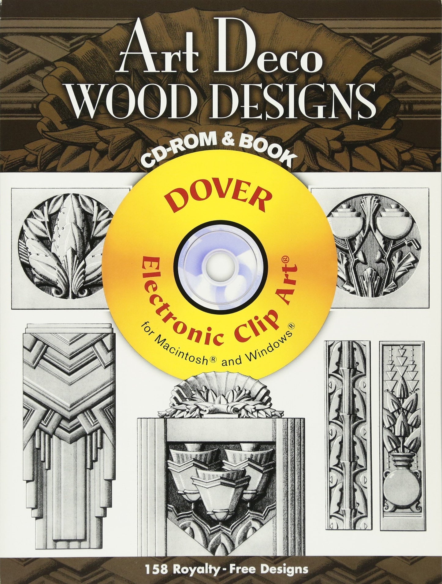 ART DECO WOOD DESIGNS CD-ROM AND BOOK book cover