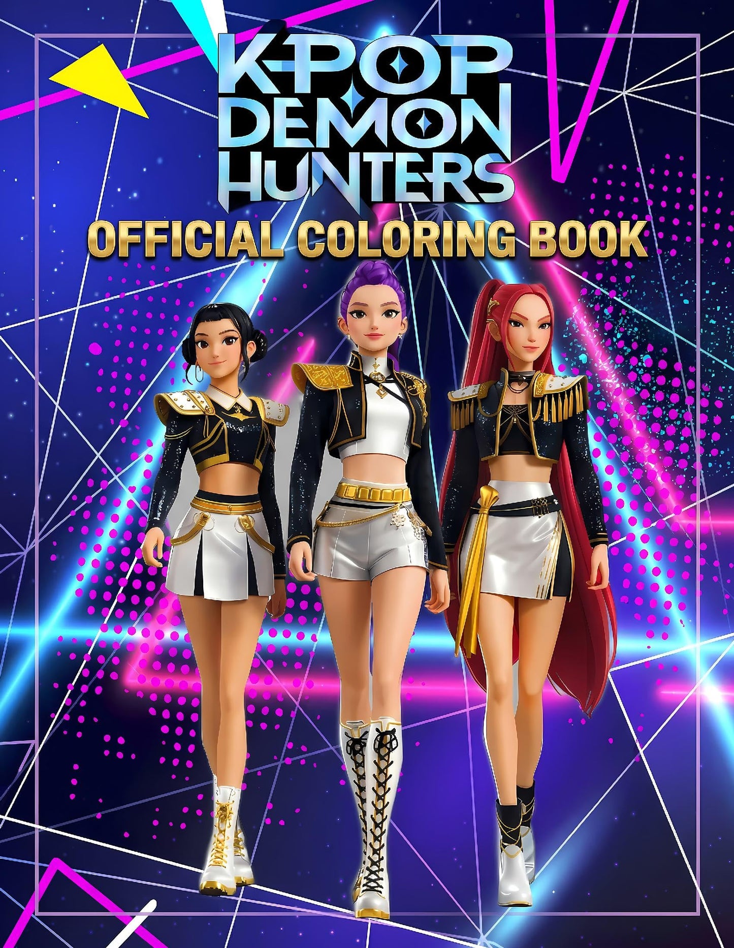 KPop Demon Hunters Official Coloring Book: The Rise of the Neon Idols | Detailed Manga & Anime Style Line Art | Gifts for K-Pop Fans & Teen Artists