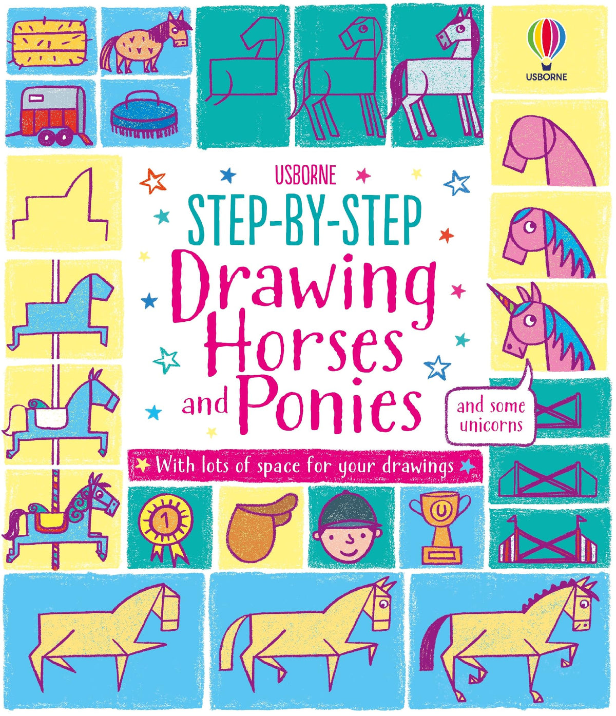 STEP-BY-STEP DRAWING HORSES AND PONIES book cover