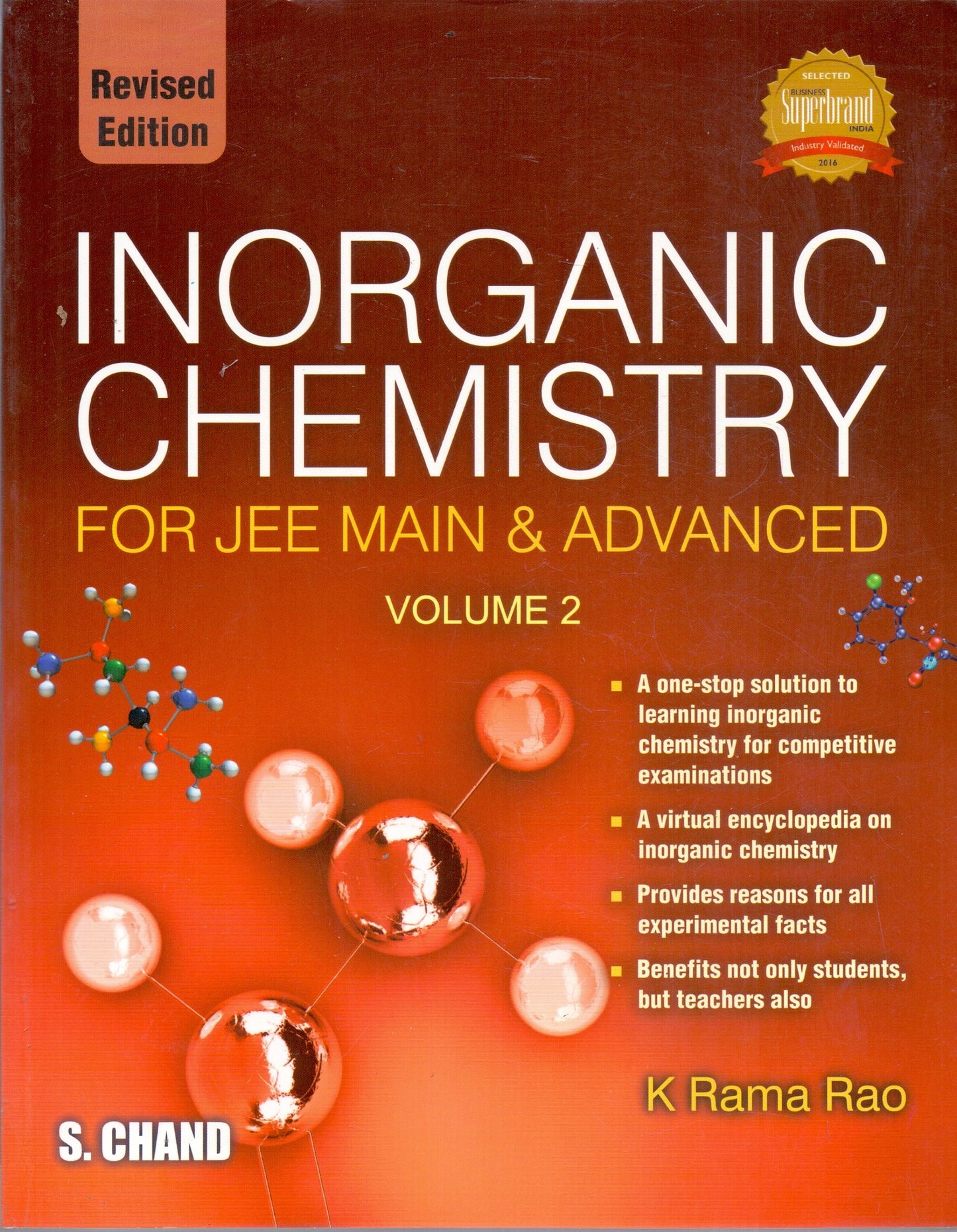 Inorganic Chemistry for JEE Main and Advanced: Volume 2 by K Ram Rao (Author) book cover