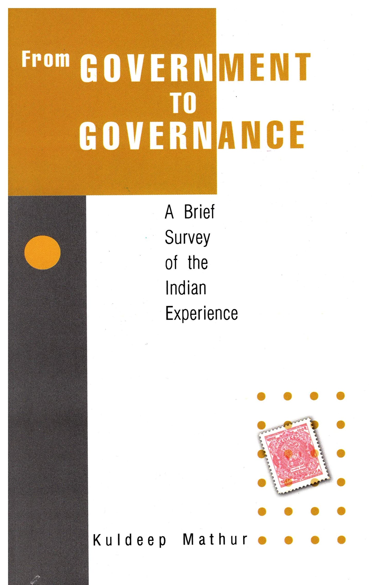 FROM GOVERNMENT TO GOVERNANCE book cover