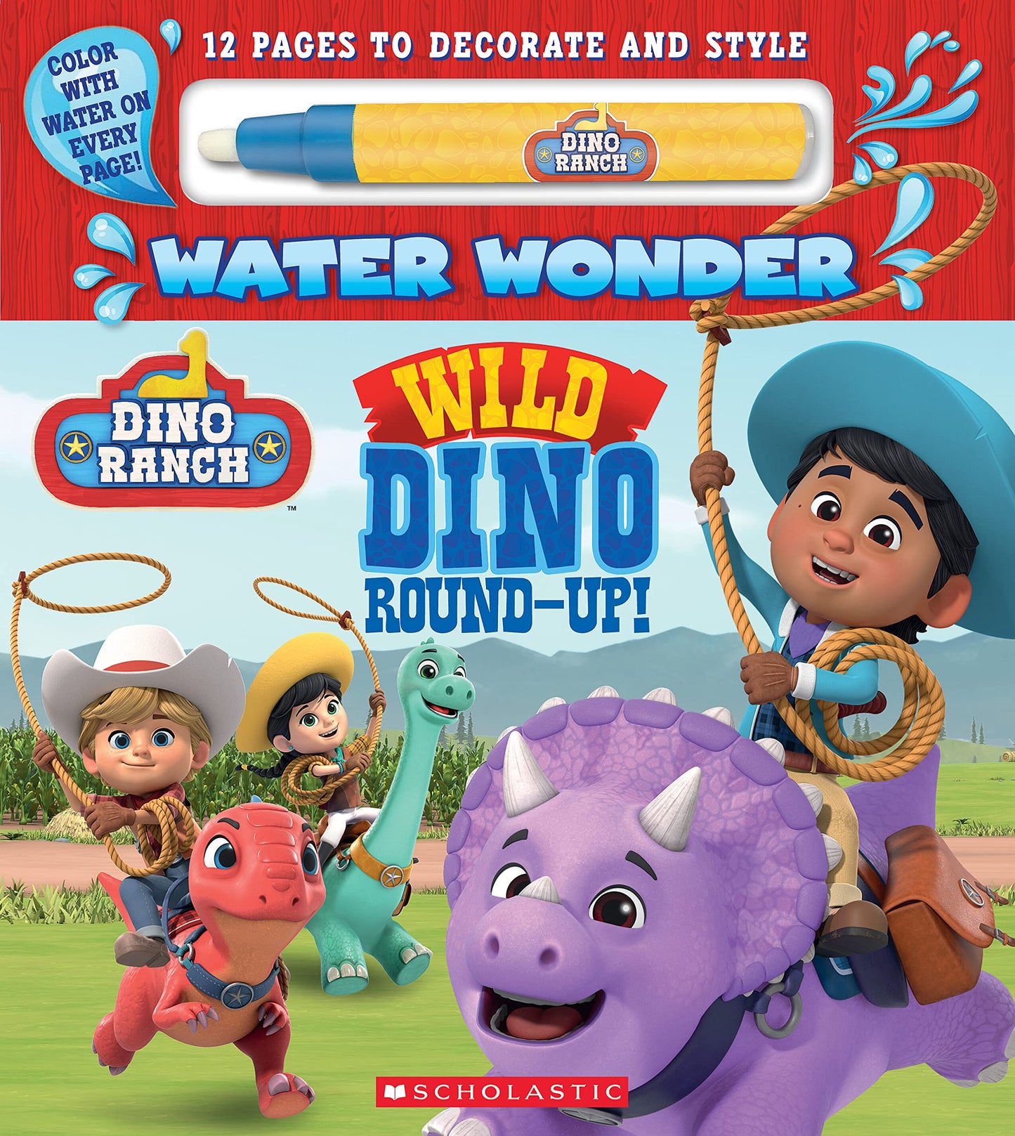 DINO RANCH WATER WONDER: WILD DINO ROUND-UP! book cover