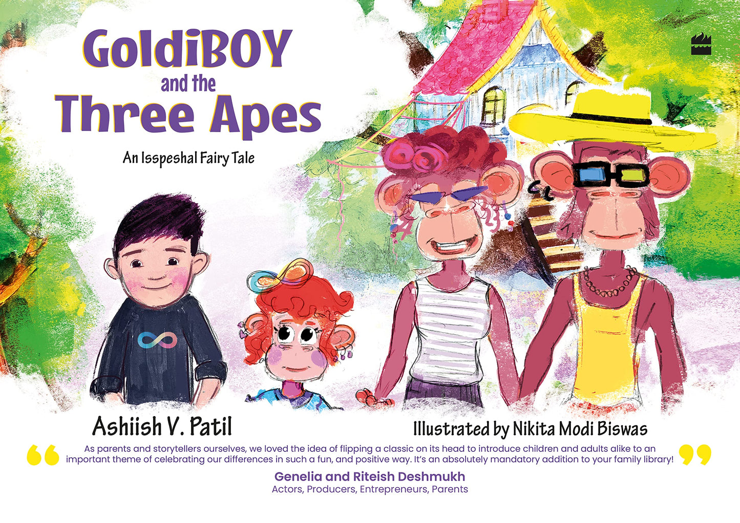 Goldiboy and The Three Apes : An Isspeshal Fairy Tale book cover