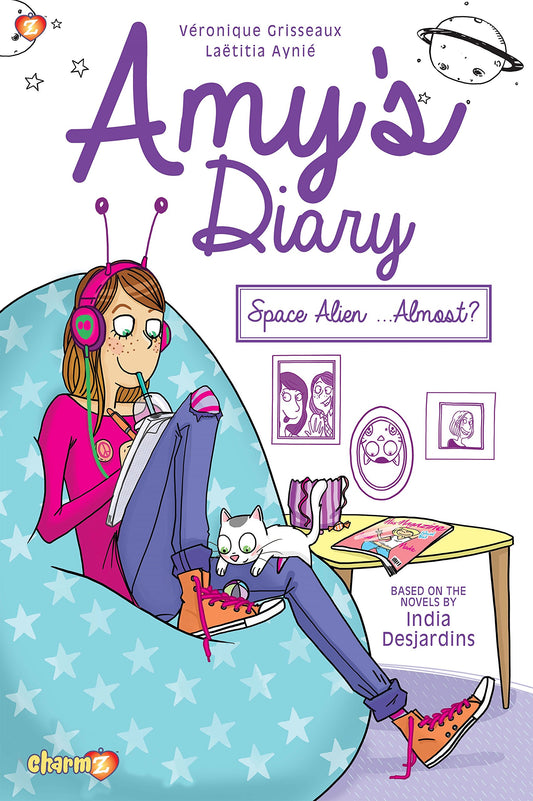 Space Alien...Almost? (Amys Diary, Vol. 1) book cover