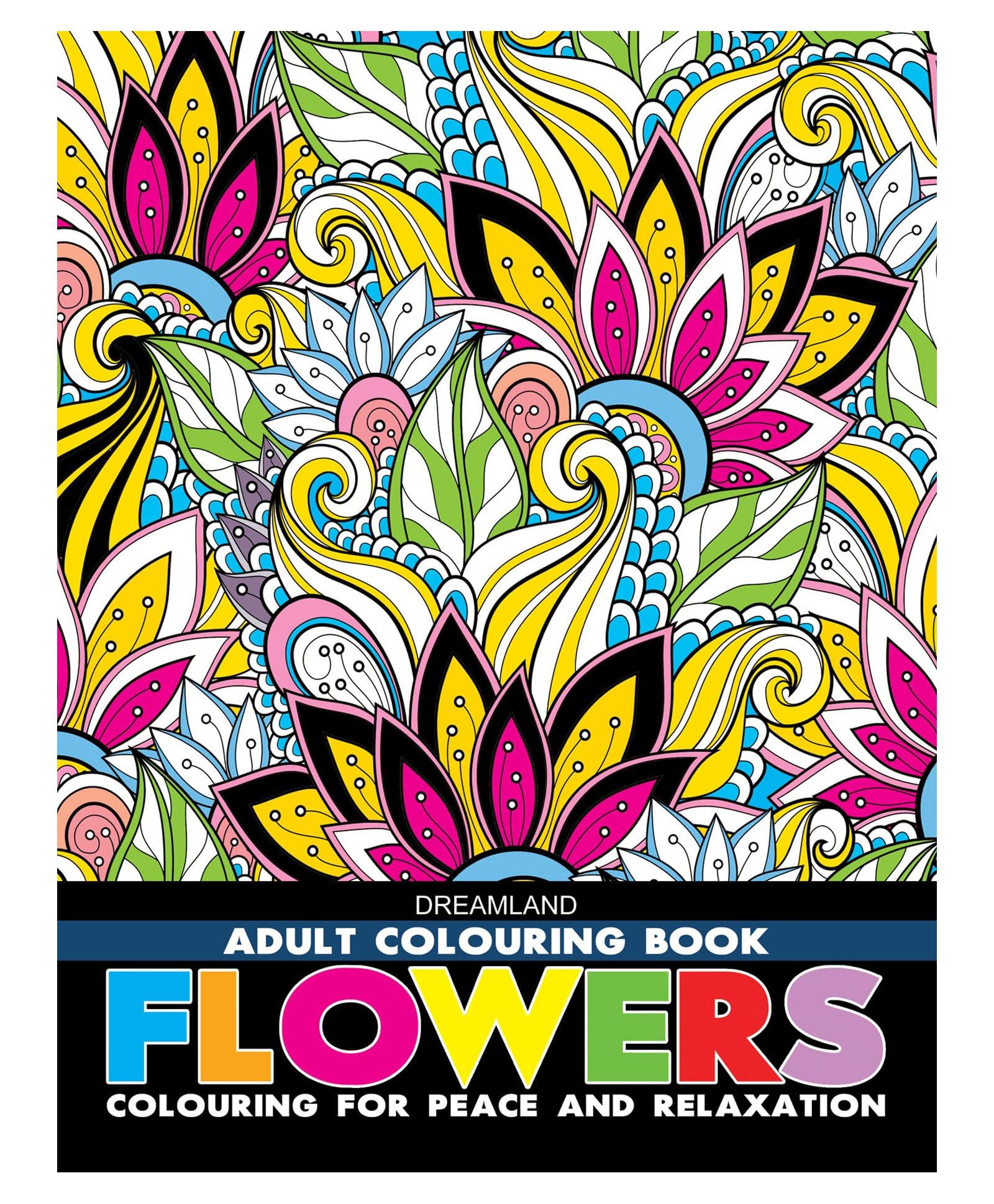 Flowers- Colouring Book for Adults book cover