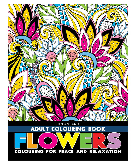 Flowers- Colouring Book for Adults book cover