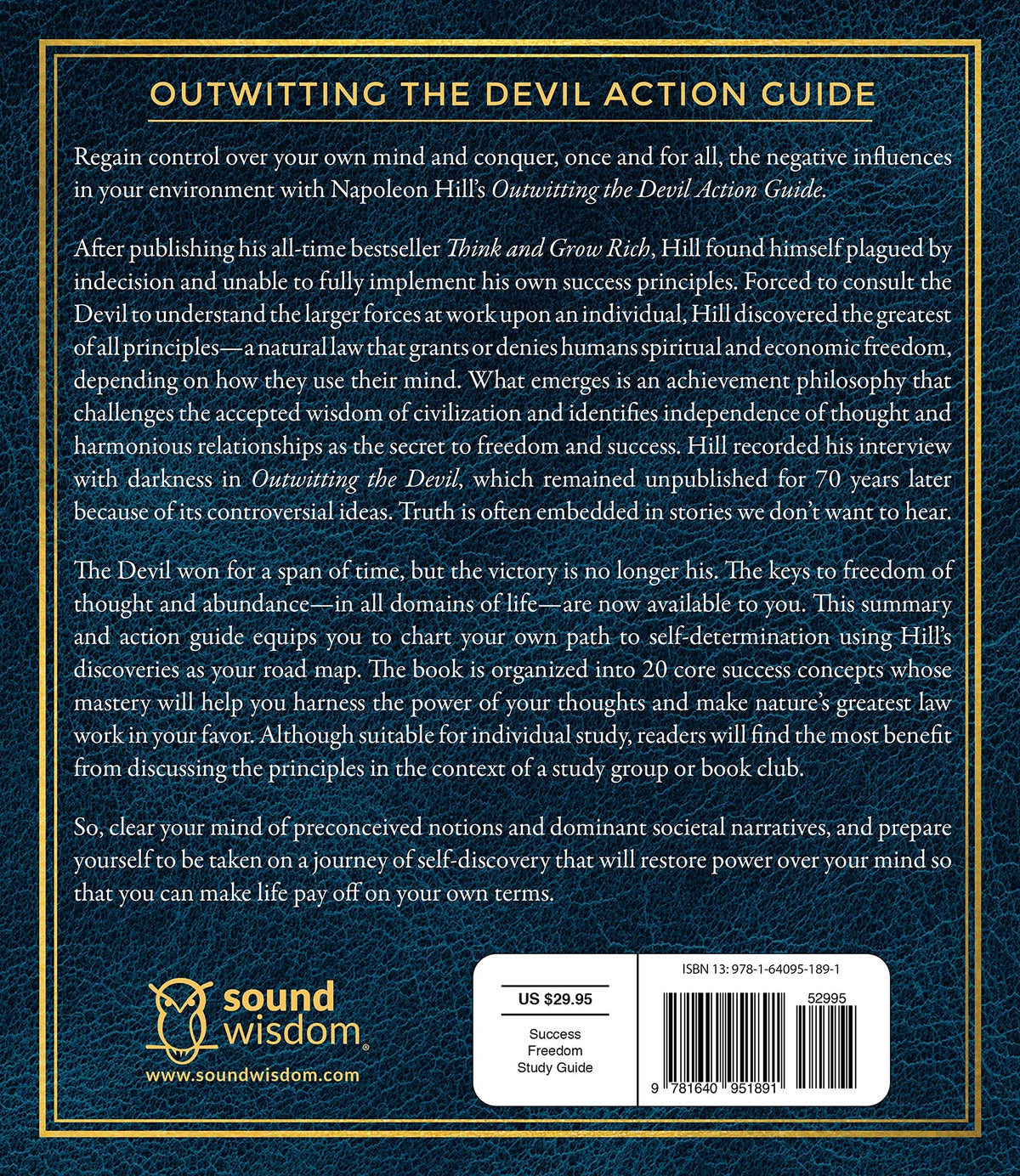 Outwitting the Devil Action Guide (An Official Publication of the Napoleon Hill Foundation)