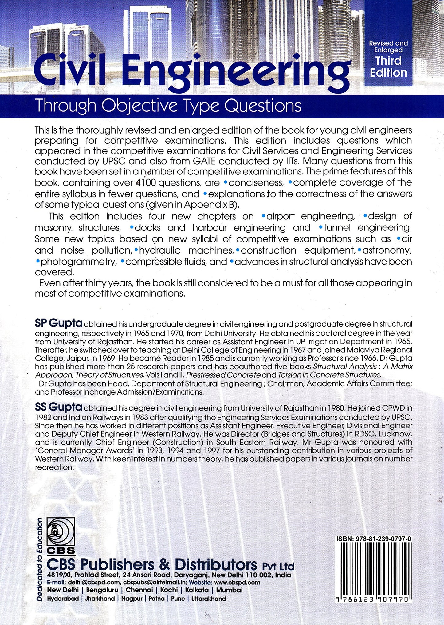 Civil Engineering Through Objective Type Questions 3Ed (Revised And Enlarged) (Pb 2019)