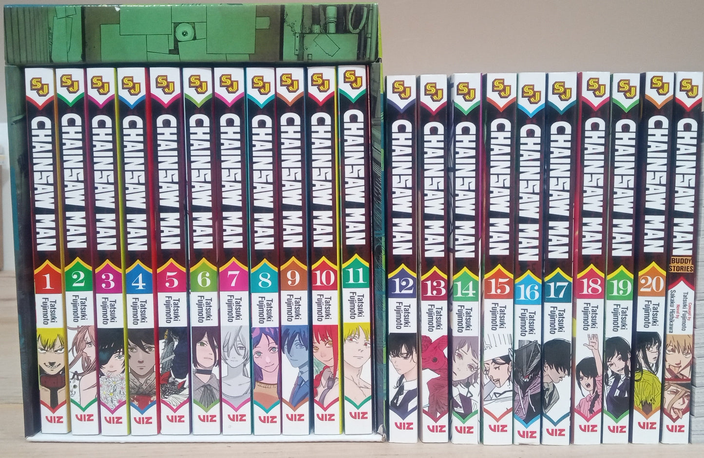 Chainsaw Man Manga Collection 22-Book Set (Volumes 1-21 + Buddy Stories) by Tatsuki Fujimoto