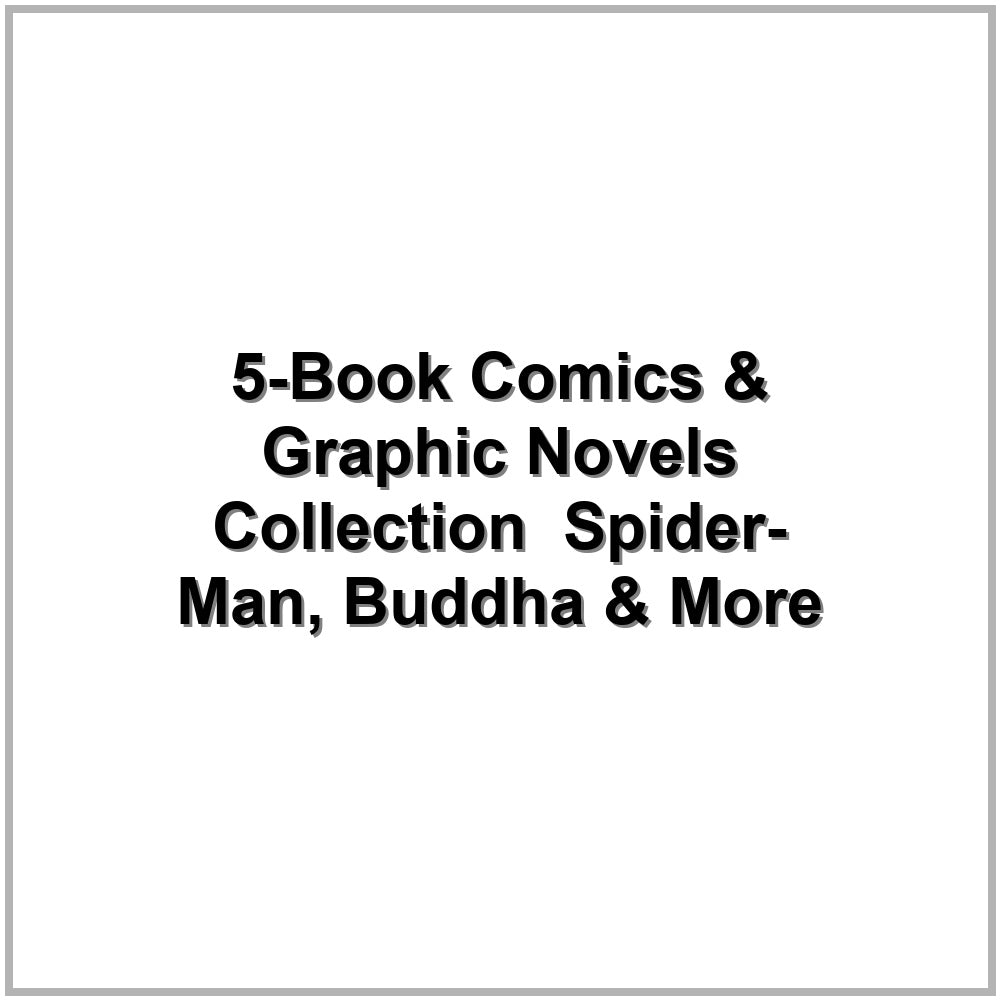 5-Book Comics & Graphic Novels Collection – Spider-Man, Buddha & More