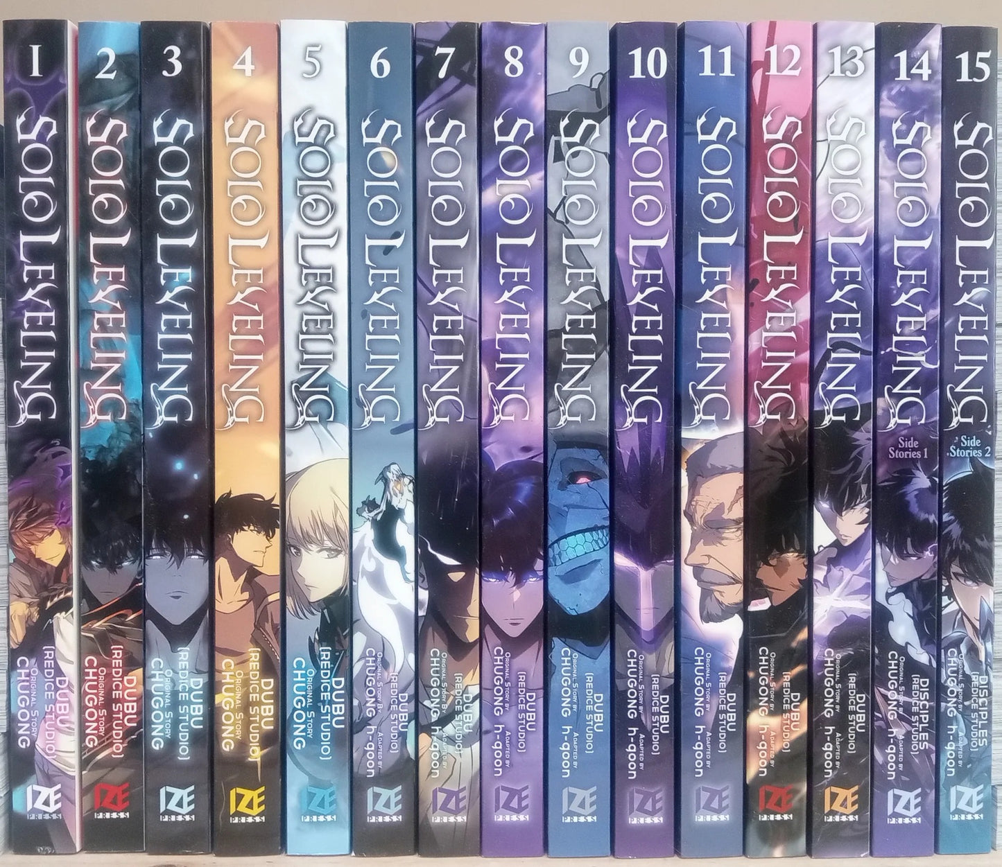 Solo Leveling Vol. 1-15 English Manhwa Set Complete