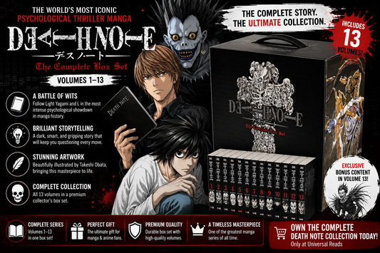 Death Note Manga Box Set (Volumes 1-13): The Ultimate Psychological Thriller Every Manga Fan Must Read