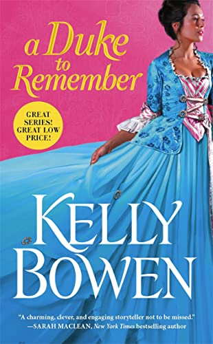A Duke To Remember by Kelly Bowen (Author) book cover
