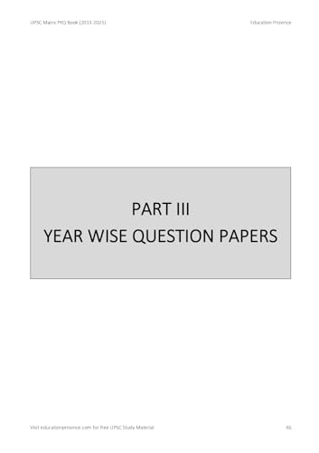 UPSC Mains PYQ: Topic wise Questions and Year wise Papers (Essay + GS 1-4)