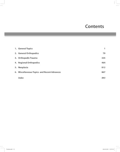 Postgraduate Orthopedics: An Exam Preparatory Manual, 4/E for MS and DNB Orthopedics Postgraduates | 15 Years of Solved DNB Theory Questions in a Chapter-wise Question and Answer Format: 1