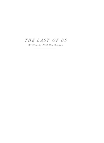 The Last of Us: Part I and Part II Scripts