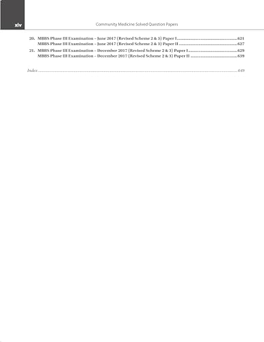 Community Medicine Solved Question Papers