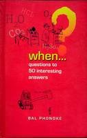 HB-WHEN QUESTION TO 50 INTERESTING A book cover