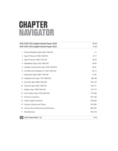 Arihant CUET PG English 2027 | Chapterwise Notes & Question Bank | 1500+ Exam Pattern MCQs | 5 Final Drills | CUET PG 2026 Solved Paper | Based on NTA Test Pattern
