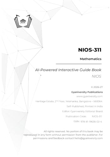 NIOS-311: Mathematics (Interactive Study Guide Book with Previous Year Papers, Videos & Online Quiz)
