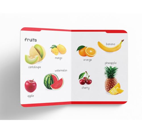 My First Padded Board Book Of Food For Kids | Ages 0–5 Years | Early Learning | Fruits | Vegetables | Meals | Snacks | Vocabulary Building | Cognitive Skill | Toddlers | Preschoolers | Latest Edition