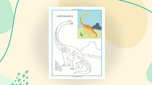 Dinosaurs Colouring Book for Kids Age 3–8 | Creative Colouring Pages with Fun Prehistoric Creatures | Engaging Activity to Boost Creativity, Focus & Motor Skills | Ideal for Preschool, Kindergarten & Young Artists