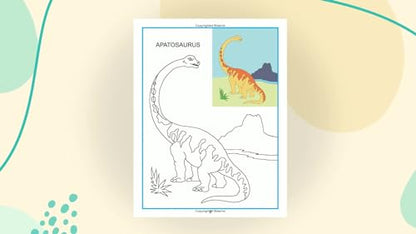 Dinosaurs Colouring Book for Kids Age 3–8 | Creative Colouring Pages with Fun Prehistoric Creatures | Engaging Activity to Boost Creativity, Focus & Motor Skills | Ideal for Preschool, Kindergarten & Young Artists