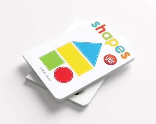 Shapes – Early Learning Board Book with Large Font: Brightly Illustrated Shape Recognition Book for Kids | Big Board Books Series for Babies, Toddlers & Preschoolers | Learn Basic Shapes with Bold Text & Clear Pictures | Ages 0–5 Years