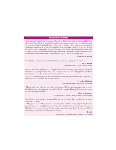 Manipal Manual Of Surgery With Clinical Methods For Dental Students 4Ed (Pb 2022)