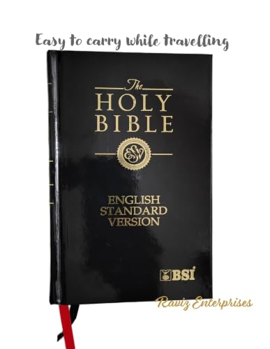 Holy Bible ESV Semi Compact Bible (English Standard Version) Hard Bound (Black colour) Contains Both Old & New Testament – Raviz Enterprises