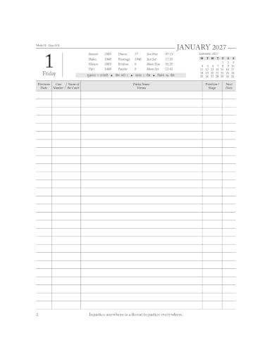 Lawmann's Legal Referencer 2027 | Lawyer's Executive Diary | Size 9.75 * 7.5 Inches | Foam Hardbound with Magnetic Lock | Ad Valorem Fee, Period of Limitation, Offences under BNS & Legal Drafting