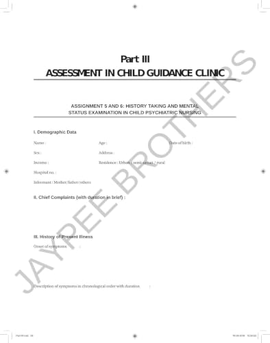 Mental Health Nursing Practical Record Book for General Nursing and Midwifery (GNM) | Complete Clinical Logbook for Psychiatric Nursing Assignments, Care Plan, Case Study and Process Recording
