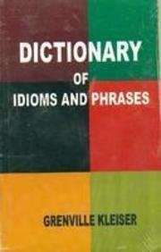 Dictionary of Idioms and Phrases book cover