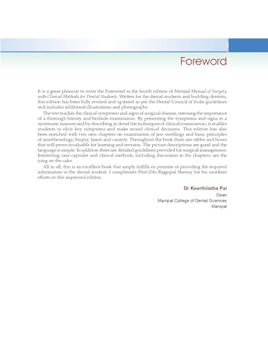 Manipal Manual Of Surgery With Clinical Methods For Dental Students 4Ed (Pb 2022)