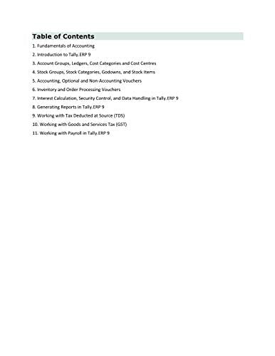 Tally.ERP 9 with GST in Simple Steps