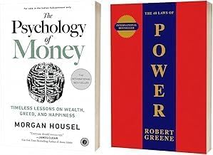 The 48 Lows Of Power + The Psychology Of Money Power Principles and Money Mindset Books Combo, Self Improvement Collection
