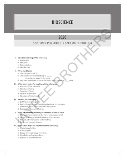 NURSING Solved Question Papers for General Nursing and Midwifery 1st Year (2022-2026), 5/E | Last 5 Years' Solved PYQs as per INC Syllabus for GNM Students: 1