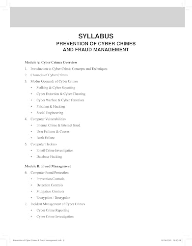 Macmillan Prevention of Cyber Crimes & Fraud Mgment Latest 2025 Edition IIBF Certificate for CAIIB & Banking Professionals|Covers Cyber Threats, Fraud Detection, Electronic Transactions & Cyber Laws