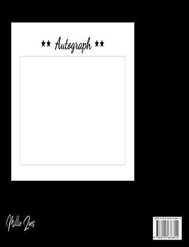 Autograph Book: Signatures Blank Scrapbook, Blank Unlined Keepsake, Memorabilia Album Gift, Keepsake Memory Book, Favorite Sports Stars, Cartoon (Autograph Book for Adults & Kids)