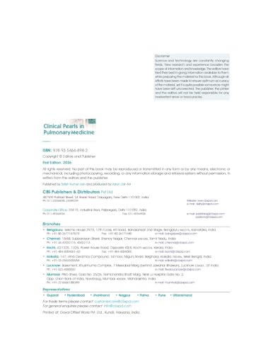 Clinical Pearls In Pulmonary Medicine (Hb 2026)