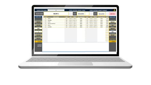 Food Cost Format pro for Mobile and PC in Excel Format for lifetime use ,No cd ( Email Delivery) within 2 hour