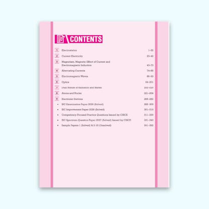 VATSAL ISC Board Physics Handbook for Class 12th Academic Year 2023-24 - Nageen Prakashan