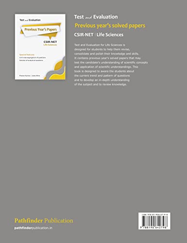 Pathfinder’s | CSIR UGC NET Life Sciences PYQs (Previous Year Solved Papers) with Detailed Solutions (2013 to June 2025) | Unit -wise segregated questions with solution